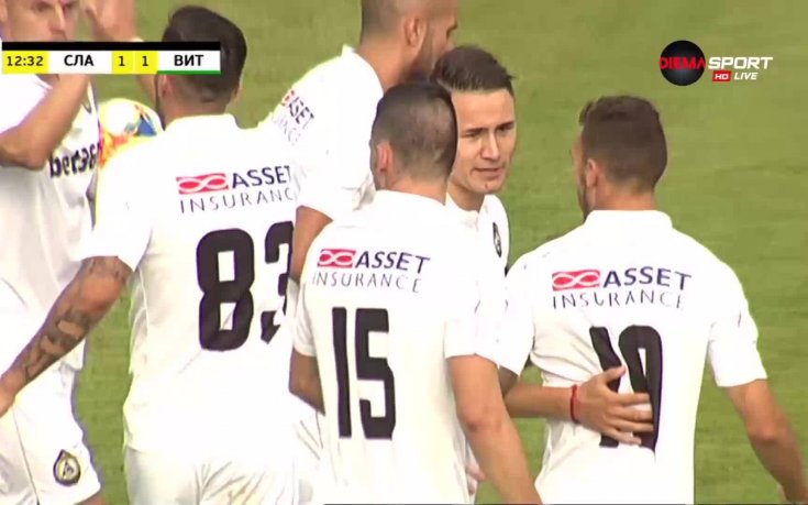 98 секунди по-късно Славия изравни на Витоша