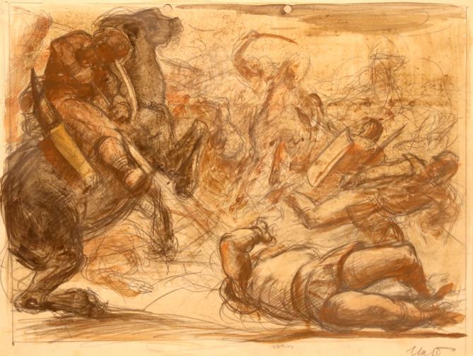  <br> Илия Петров Проект към &bdquo; Аспаруховата кавалерия &ldquo;, 1936 <br> 