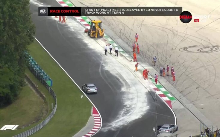 Теч на масло отложи старта на последната тренировка в Унгария