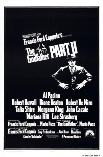  <br> The Godfather Part II / „ Кръстникът, част втора “ – 1974; Режисьор: Франсис Форд Копола; Участват: Ал Пачино, Робърт Де Ниро, Робърт Дювал <br> 