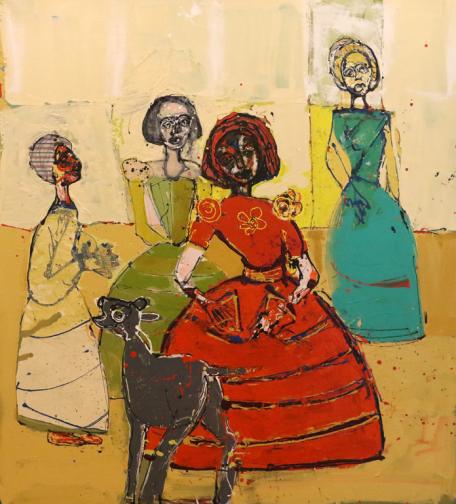  <br> Джон Кики <br> <br> Инфанта и прислуга по Пикасо и Веласкес 2019 <br> 