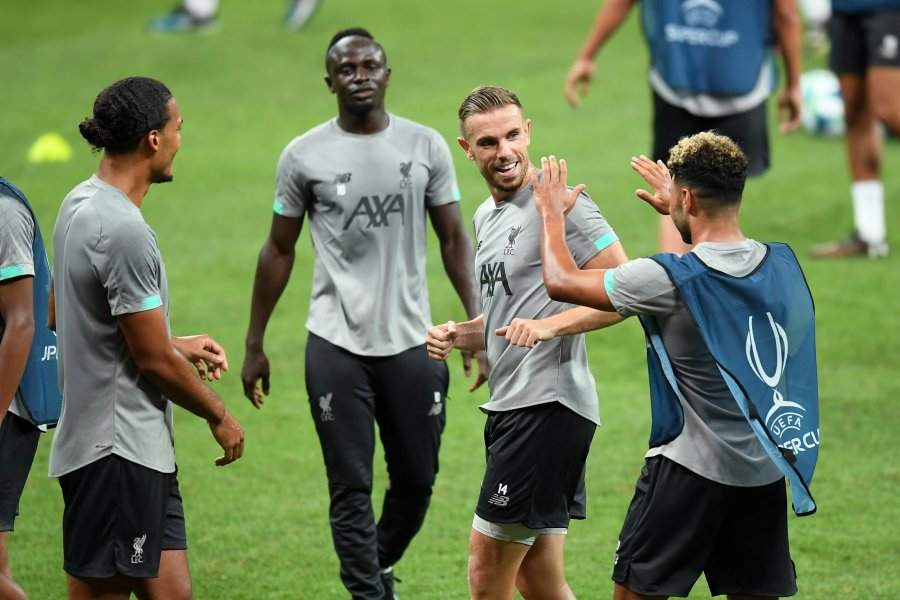 Тренировка на Ливърпул преди мача за Суперкупата на Европа 20191