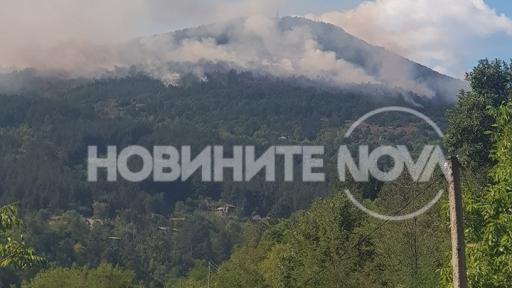  Пожар край софийското село Реброво, има заплаха за популацията 