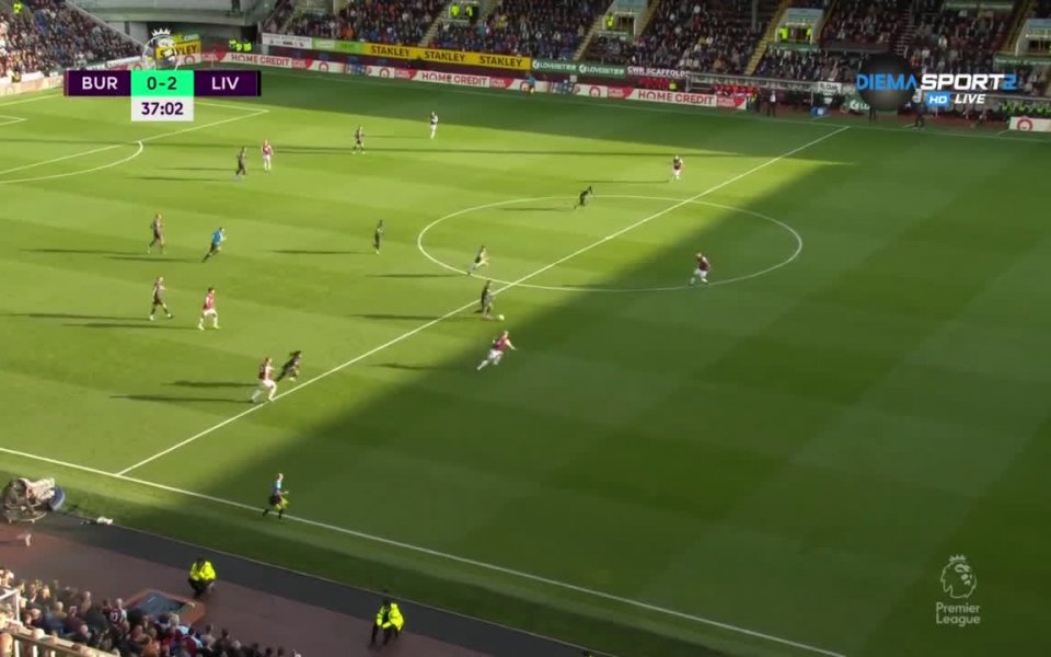 Бърнли и Ливърпул направиха много интересна първа част на битката