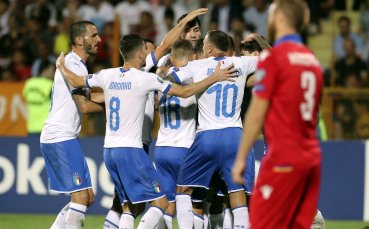 Националният отбор на Италия постигна 5 а поредна победа в квалификационния