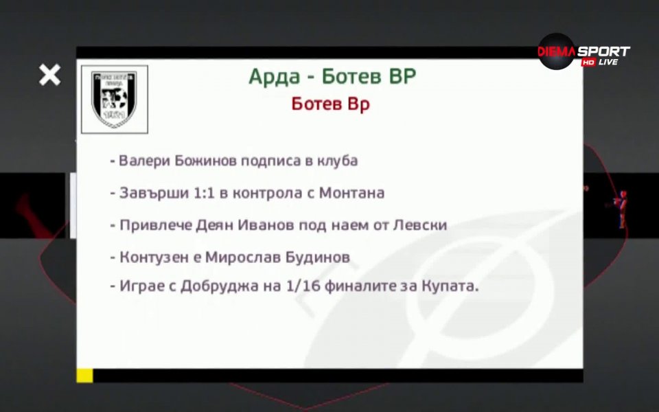 Втория двубой от рограмата на деветия кръг от efbet Лига
