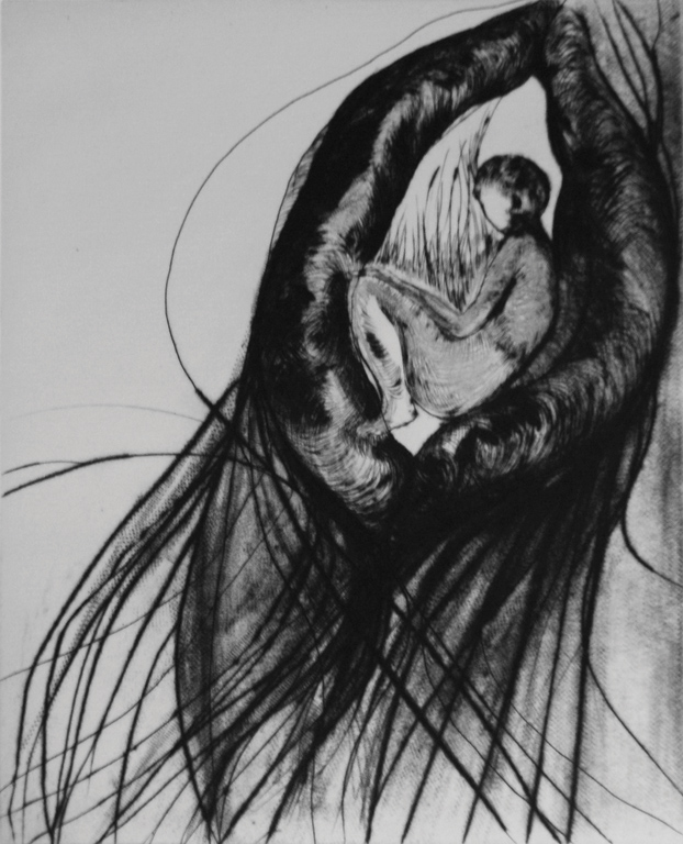 <p>Лара Моника Коста | Lara Monica Costa Син | Il Figlio суха игла I drypoint, roulette</p>