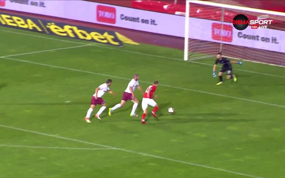 ЦСКА 1948 отбеляза пети гол в 81-ата минута в последен