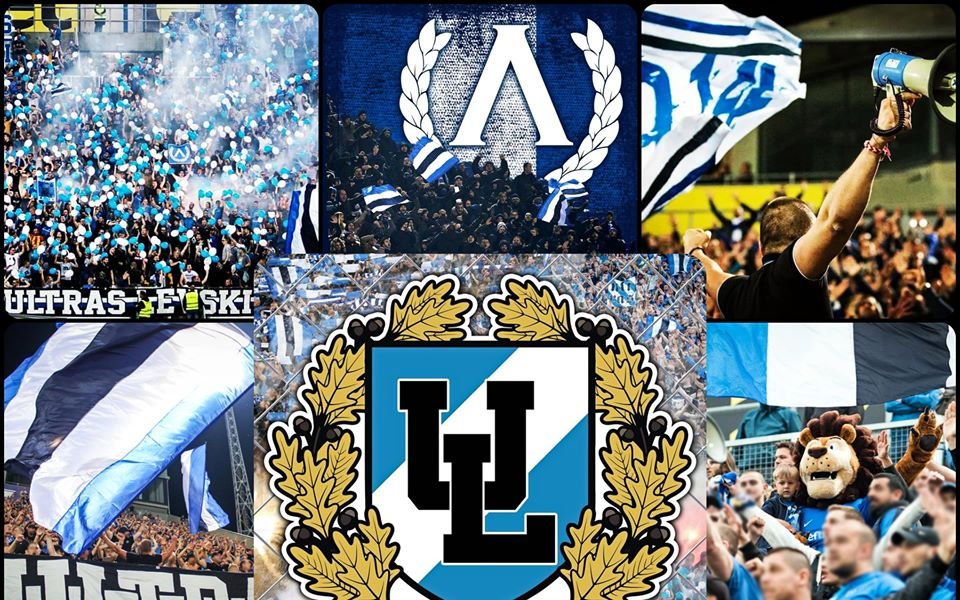 Част от по-запалените привърженици на Левски, които проследяват срещите на