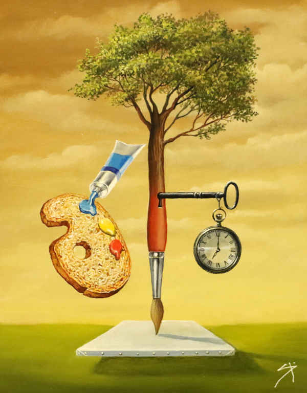 <p>ЕКЗИСТЕНЦ МИНИМУМ маслени бои, платно</p>