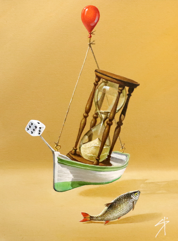 <p>ВРЕМЕ маслени бои, платно</p>