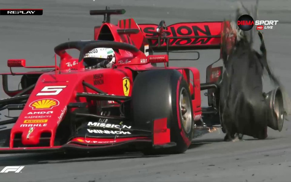 В 66-ата обиколка двамата пилоти на Ферари Себастиан Фетел и