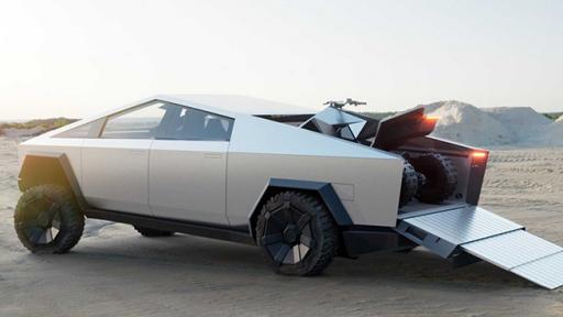  <p>Илон Мъск върти кръгчета с киберпикапа в Ел Ей</p> 