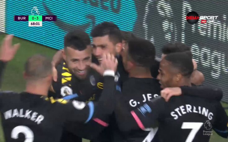 Родри демонстрира класа и заби страховит гол на Бърнли