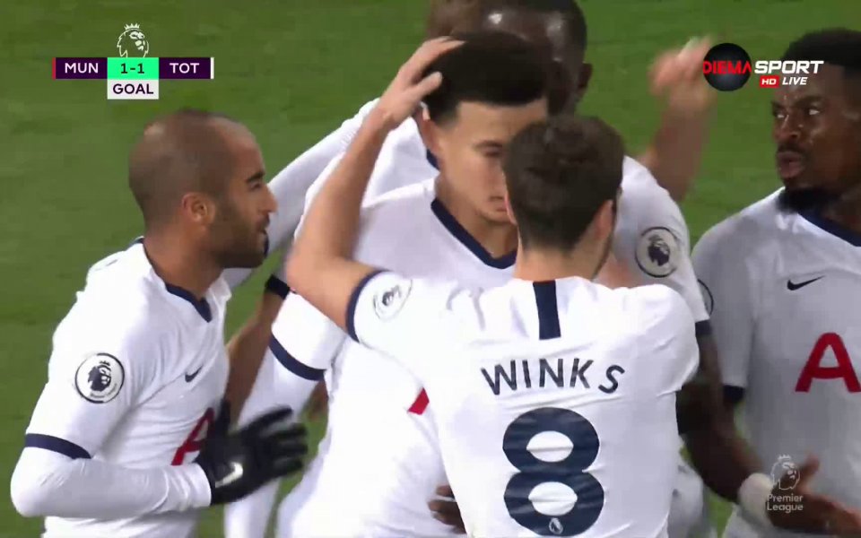 В 39-ата минута с великолепна атака Сон изравни резултата. Той