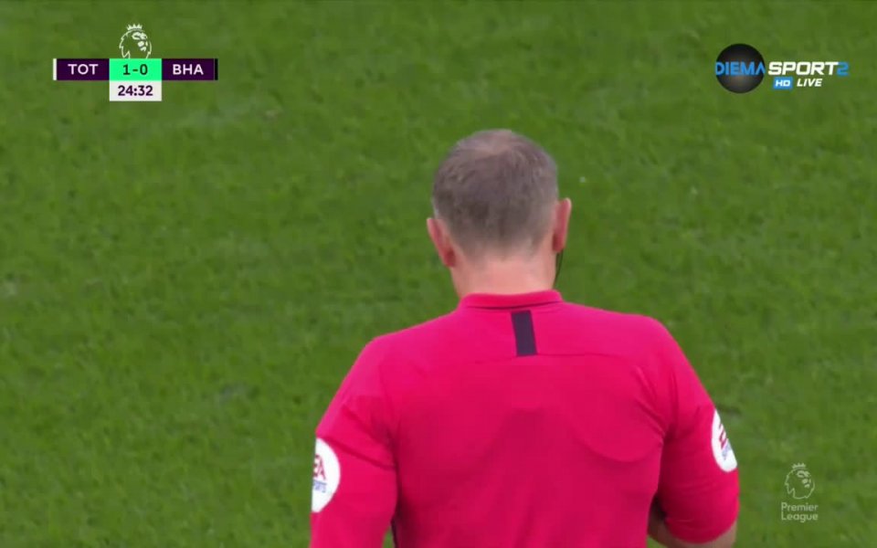 Отборът на Брайтън води с 1:0 при гостуването на Тотнъм