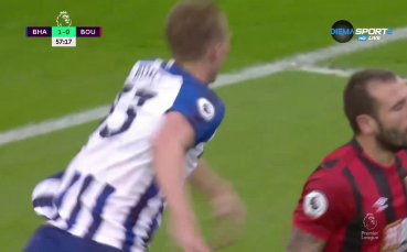 Вижте най интересните моменти от успеха на Брайтън над Борнемут с