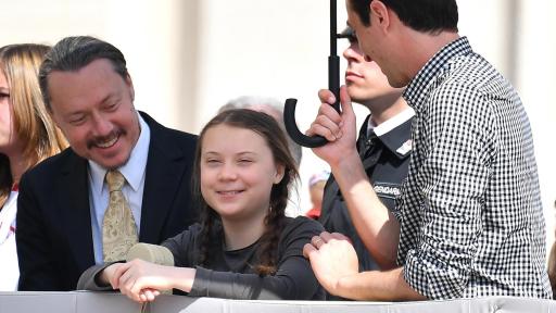  Грета Тунберг с татко ѝ Сванте 