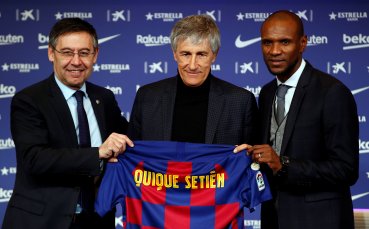 Новият старши треньор на Барселона Кике Сетиен бе официално представен