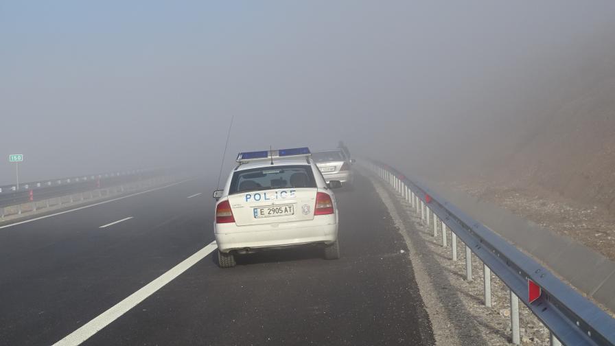 Верижна злополука затвори Автомагистрала „ Марица “ при Свиленград 