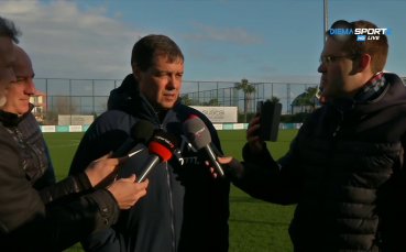 Треньорът на Левски Петър Хубчев говори след поражението на сините