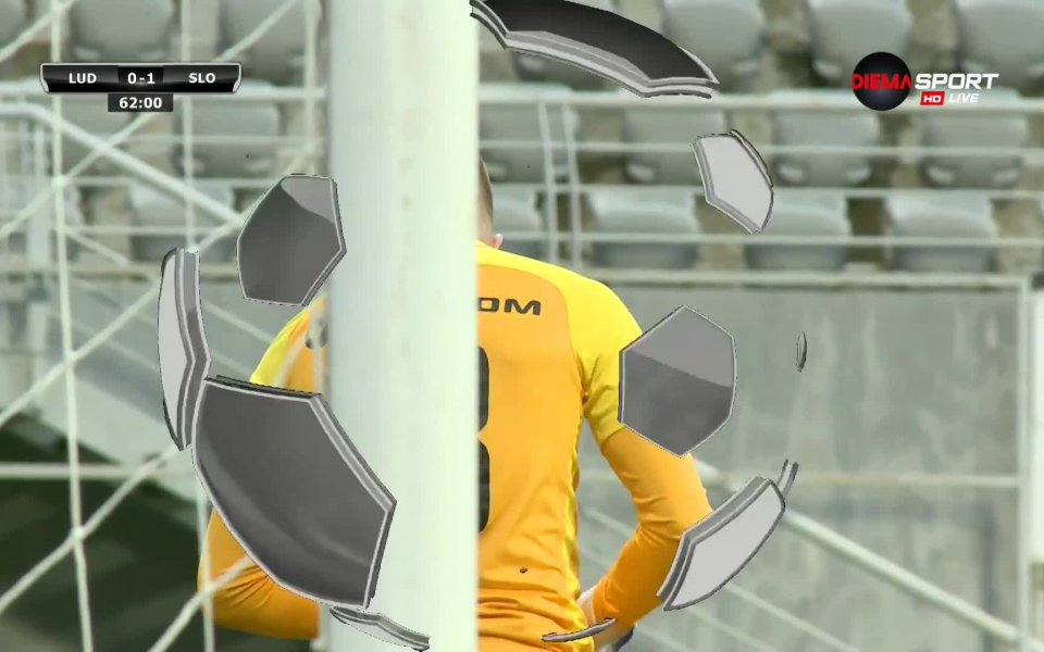 В 62-ата минута Слован поведе на Лудогорец в контролната среща