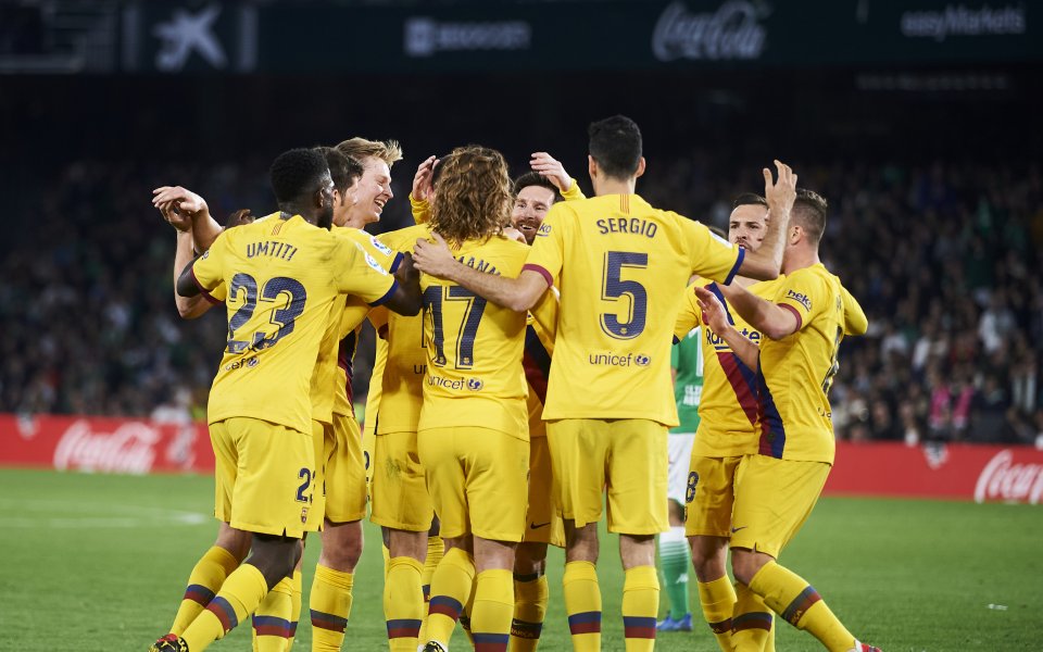 Отборът на Барселона надви с 3:2 Бетис в двубой от