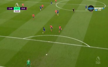 Челси - Евертън 2:0 /първо полувреме/