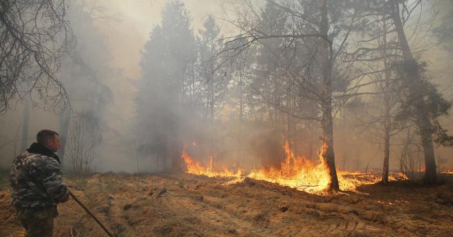 Свят Пожарът край Чернобил e овладян Киев мобилизира хеликоптери и