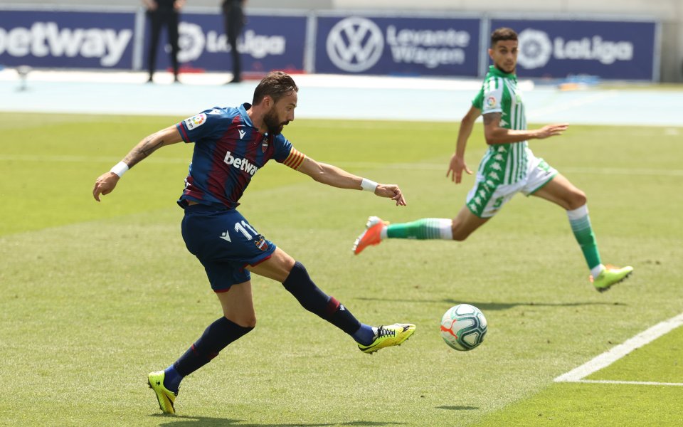 Леванте се справи с Бетис с 4:2 в среща от