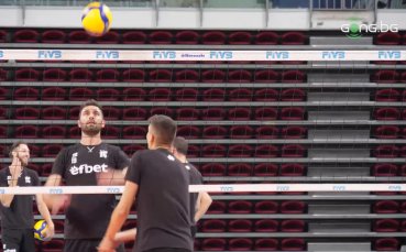 Националният отбор по волейбол при мъжете проведе открита тренировка в