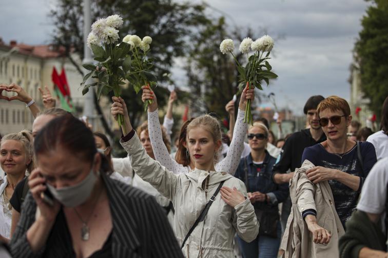 Минск протест жени