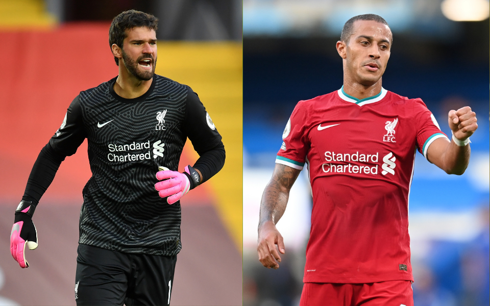 Звездите на Ливърпул &ndash; Алисон Бекер и Тиаго Алкантара, може