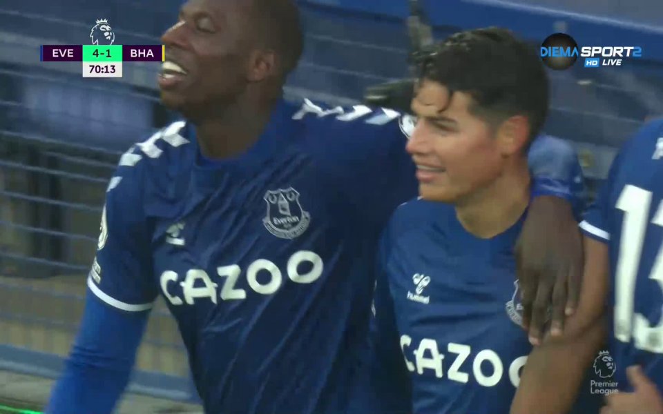 Абсолютно идентичен на първия си гол отбеляза Хамес Родригес срещу