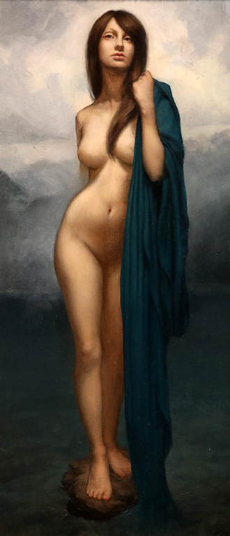<p>Нимфата от &quot;Седемте рилски езера&quot;, маслени бои/платно Nymph of Seven Rila lakes, oil paint on canvas</p>