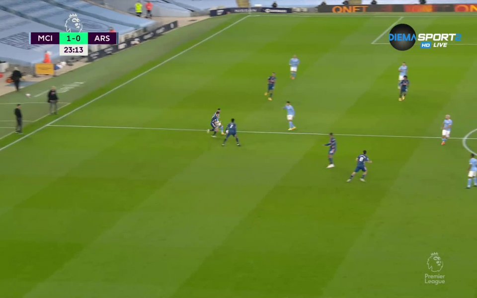 Резултатът бе открит в 24-ата минута, когато Рахийм Стърлинг изстреля