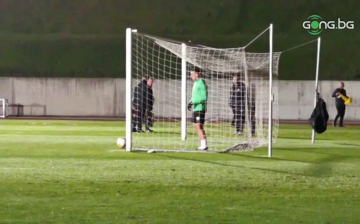 Официалната тренировка на Лудогорец преди мача с Антверп