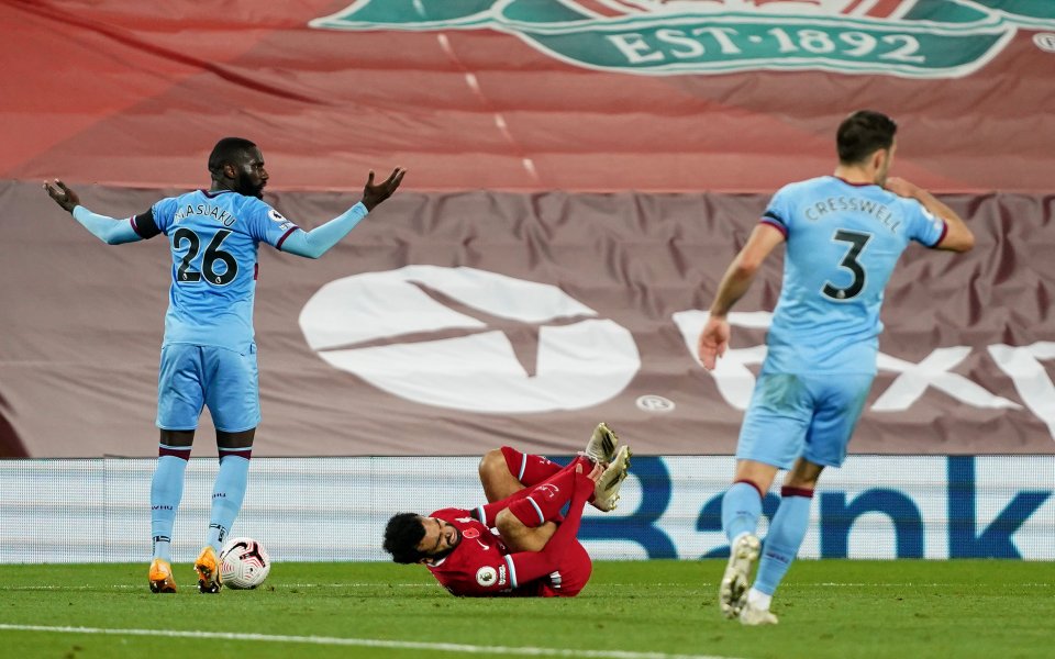 Отборите на Ливърпул и Уест Хем играят при резултат 1:1