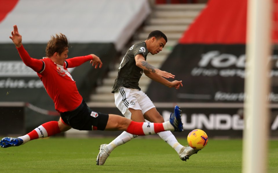 Саутхемптън и Манчестър Юнайтед играят при резултат 0:0 в ранния