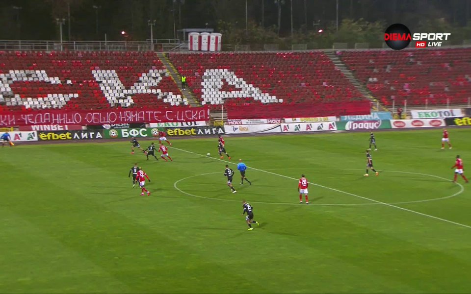 ЦСКА поведе на ЦСКА 1948 с гол на Али Соу