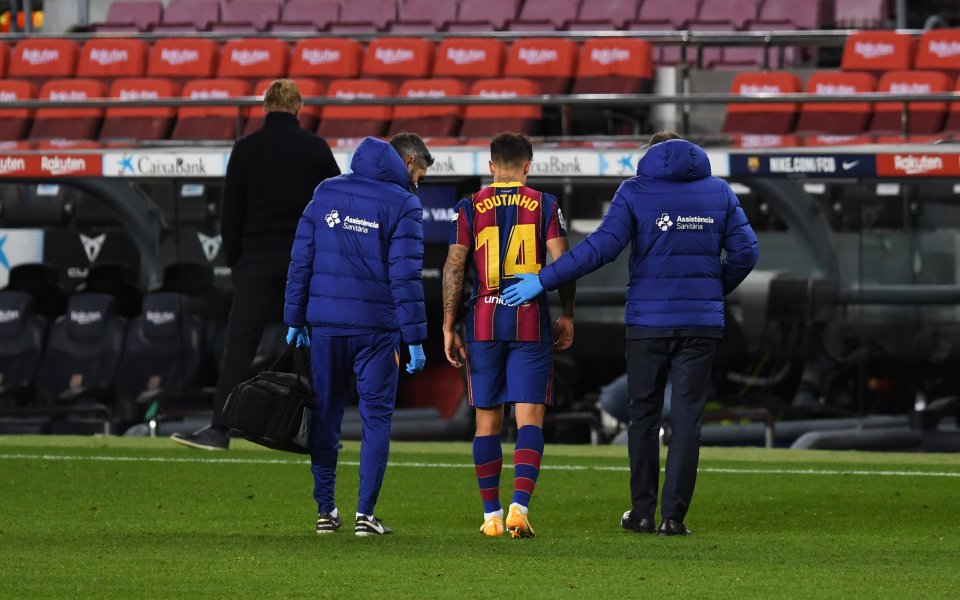 Халфът на Барселона Филипе Коутиньо ще претърпи операция на лявото