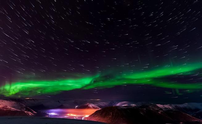 Странна спирала се появи в небето над Аляска (СНИМКИ)