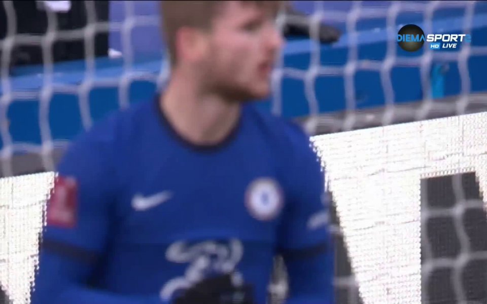 В края на първата част срещу Моркамб Тимо Вернер отбеляза