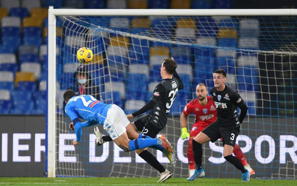 Наполи - Емполи 3:2 / Купа на Италия, 1/8-финал