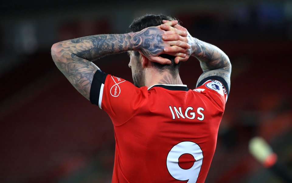 Нападателят на Саутхямптън Дани Ингс може да играе в съботния