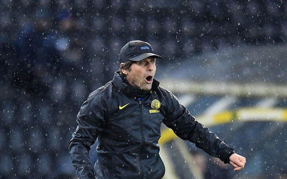 Треньорът на Интер Антонио Конте, който бе изгонен в края