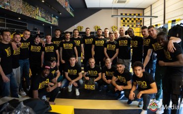 Футболистите от мъжкия отбор на Ботев Пловдив показаха своята съпричастност