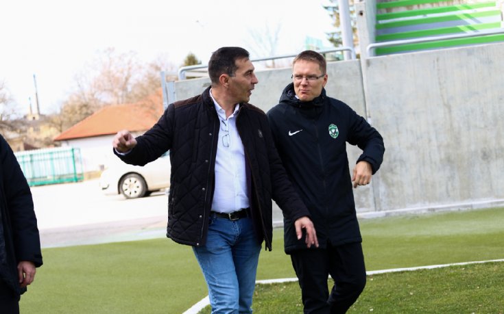 Дамбраускас пристигна в Разград и разгледа базата на Лудогорец (видео + галерия)