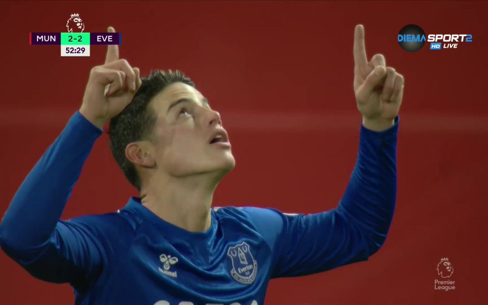 Евертън вдигна оборотите и в 52-ата минута резултатът бе изравнен.