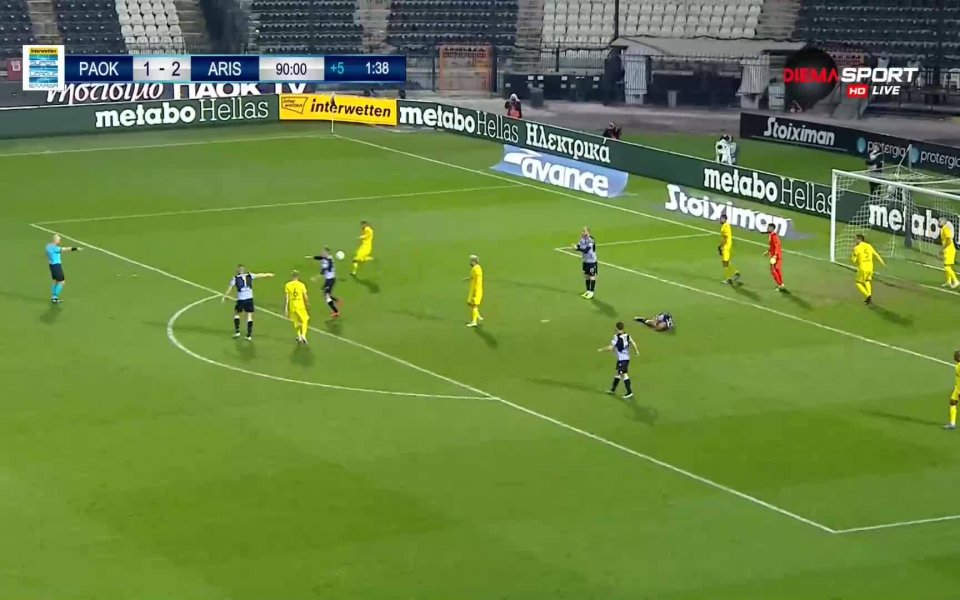 ПАОК и Арис завършиха 2:2 в дербито на Солун от